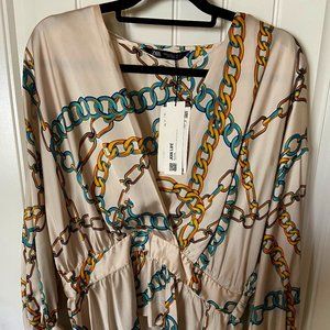 ZARA Chain print blouse